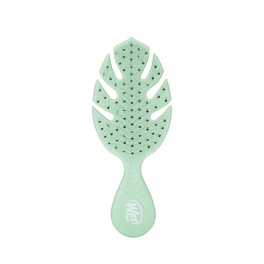 Wet Brush Go Green Mini Detangler - Travel Hair Brush with Ultra-Soft IntelliFlex Bristles - Gently Loosens Knots, Reduces Pain, Breakage & Split Ends