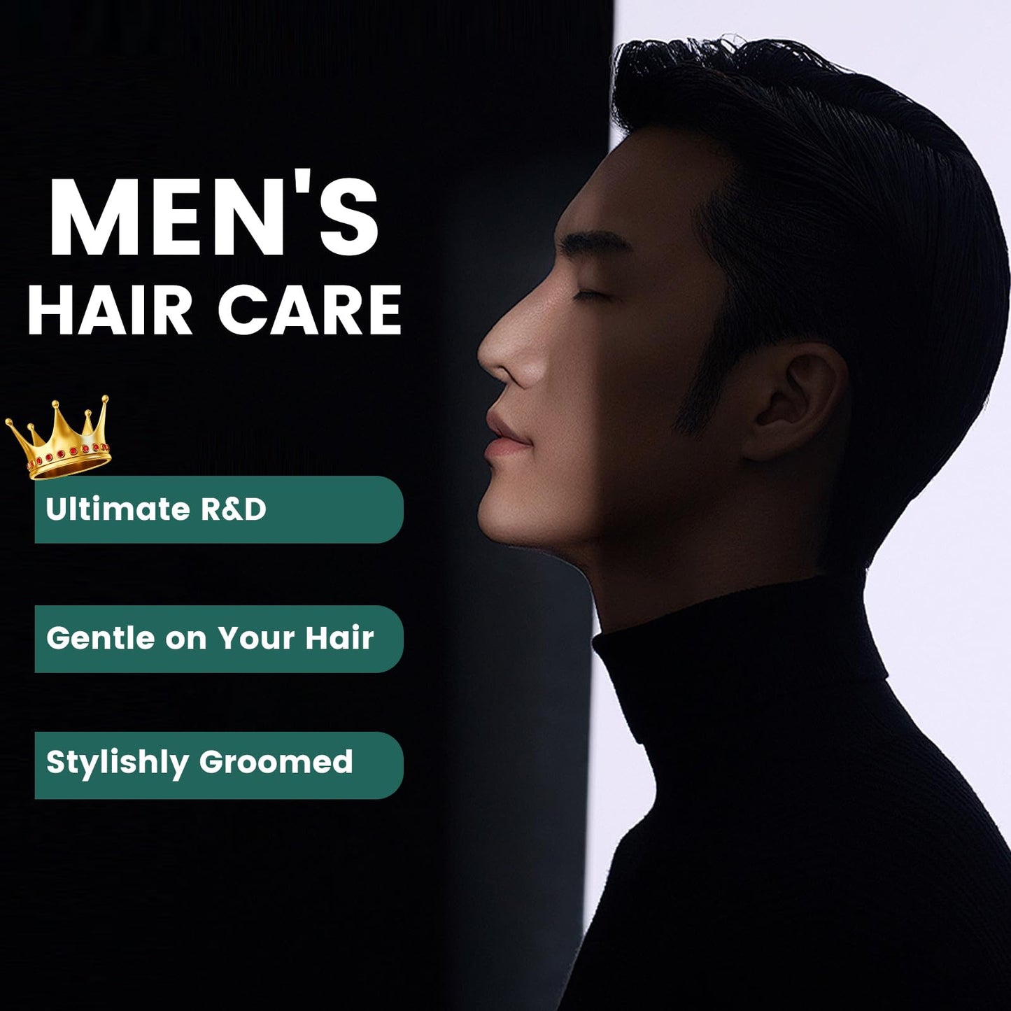 Yansoulir Men's Sea Salt Spray – Natural Hair Texturizer with Sea Salt, Kelp & Aloe Vera for Added Volume, Texture & Soft Hold – 7 oz