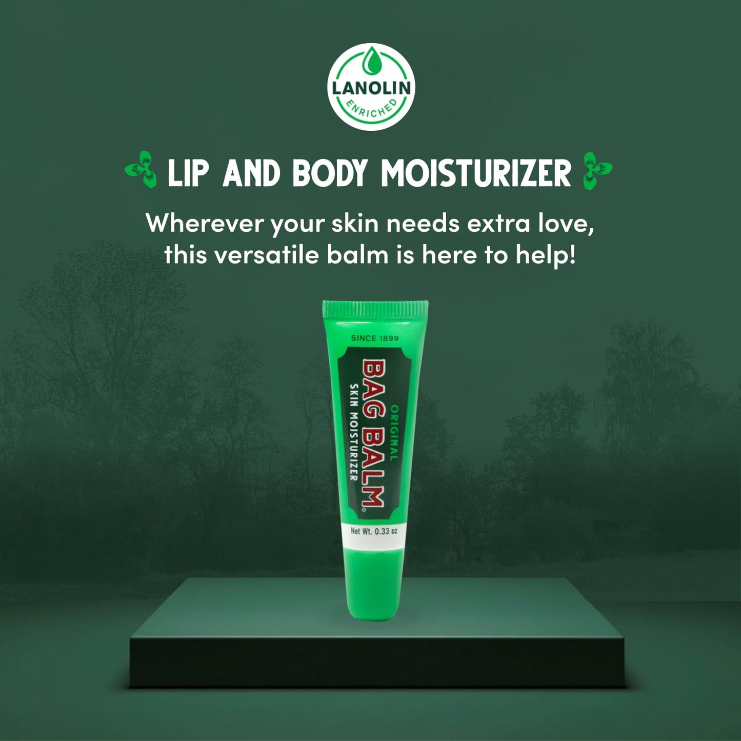 Bag Balm Original Skin Moisturizer Gift Box - 0.33oz, 4 Pack of Lip Balm Tubes
