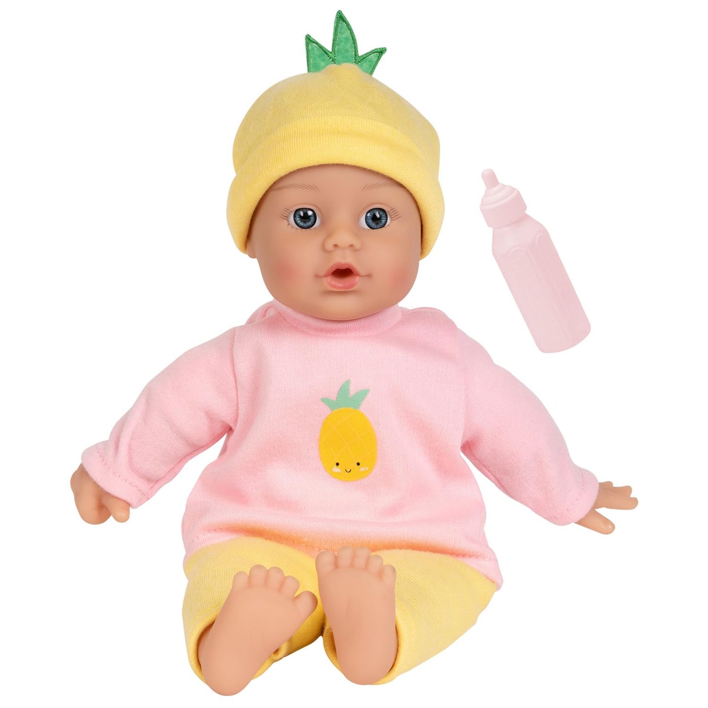 Adora Sweet Baby 11" Soft Cuddly Doll – Realistic Features, Gentle Scent, Machine Washable, Lightweight & Easy to Hold (Pineapple)