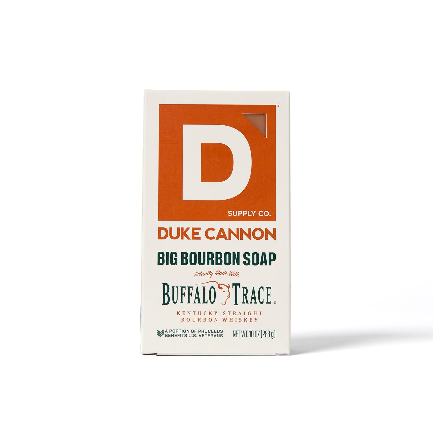 Duke Cannon Extra Large Men's Bar Soap – Hydrating Bourbon Scent, 10 oz Big Brick, USA-Made for All Skin Types