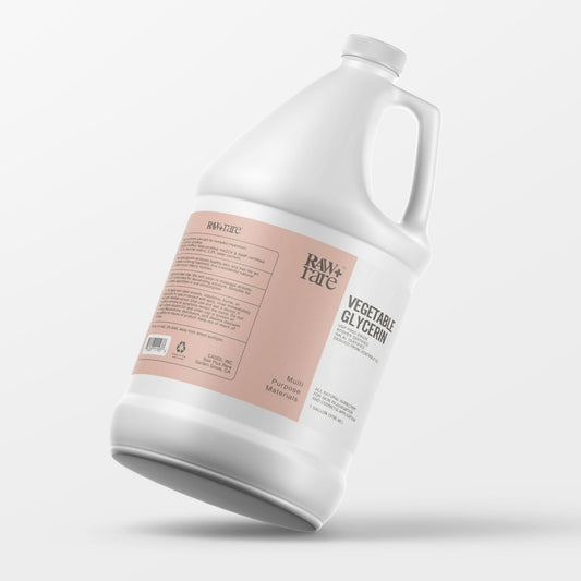 Raw Plus Rare Natural Glycerin 128 fl oz – Bulk Gallon, USP Food & Cosmetic Grade, Hair & Skin Care, Soap Making, Kosher & Halal