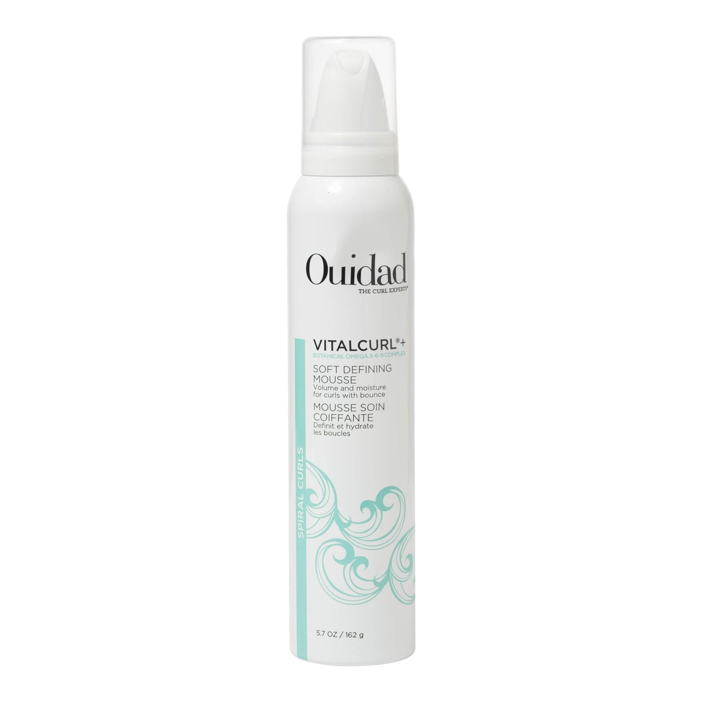 Ouidad VitalCurl+ Curl Defining Mousse, Lightweight Hair Foam, Styler for Soft, Touchable Hold, Adds Shine, Bounce & Volume, For Spiral Curls