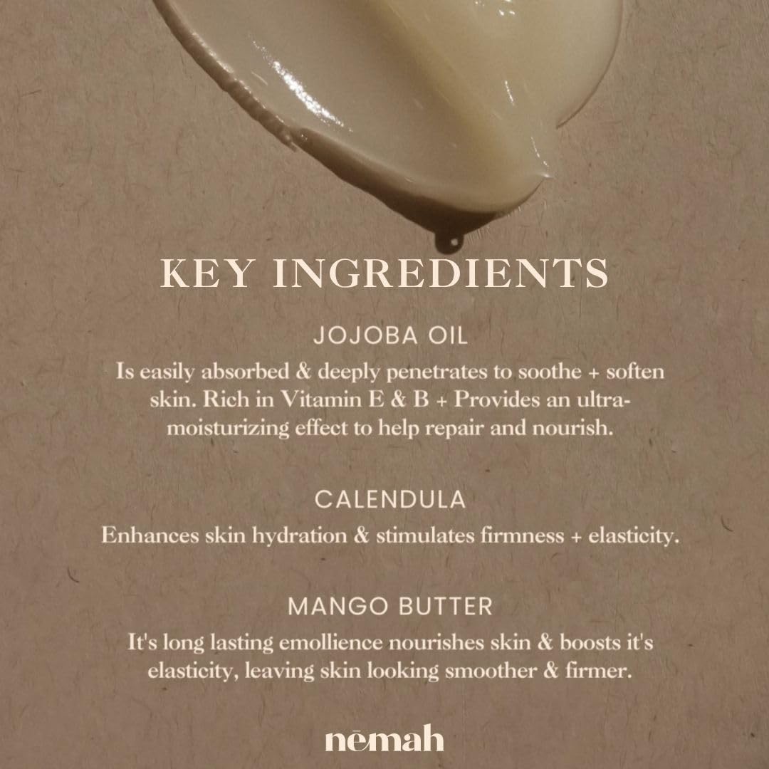 Nemah Organic Nipple Balm – 2-in-1 Nursing Cream & Lip Balm, Safe for Breastfeeding, Non-Greasy, Vegan & Cruelty-Free, 1 oz