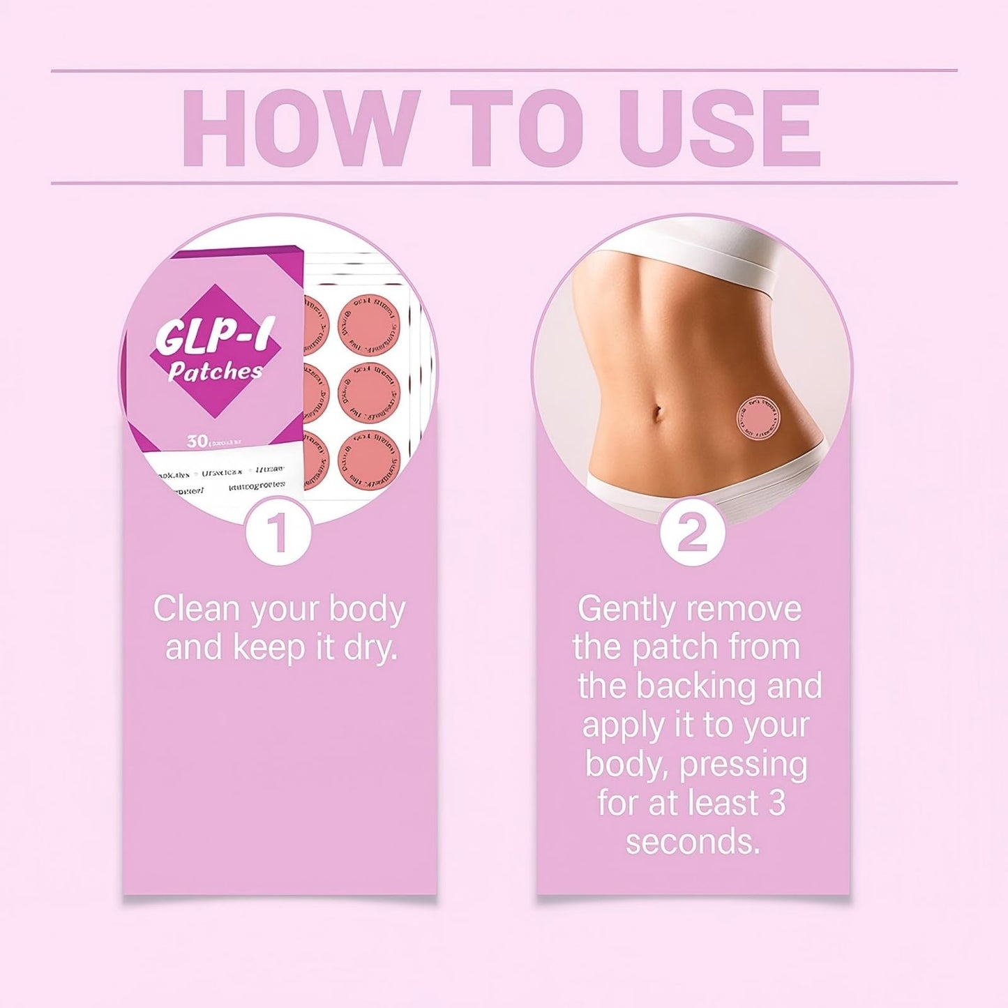 GLP-1 Patches,24-Hour Firming Body Care Patch with Natural Ingredients,Mild,Moisturizing Supports Skin Elasticity & Contouring for Women- 30pcs