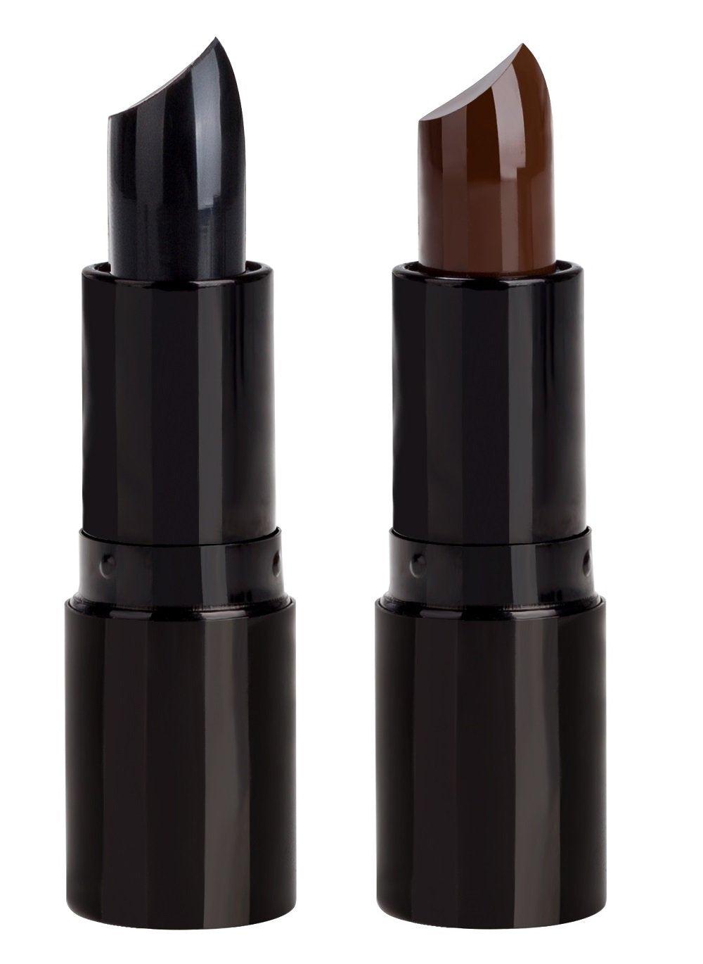 Professional Hair Color Lipstick Non-toxic Olive Oil In Crayon Cover White Temporary Hair Dyeing (2 Packs-Black+Coffee)