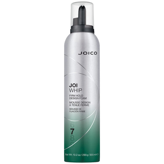 Joico JoiWhip Firm Hold Designing Foam | Volumizing Mousse for Most Hair Types | Adds Body, Shine & Frizz Control | Heat & Humidity Protection | 300mL