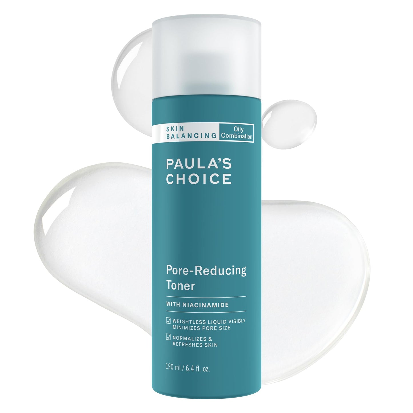 Paula's Choice SKIN BALANCING Pore-Reducing Toner with Niacinamide for Oily & Combination Skin, Minimizes Pores, Controls Oil & Hydrates, 6.4 oz