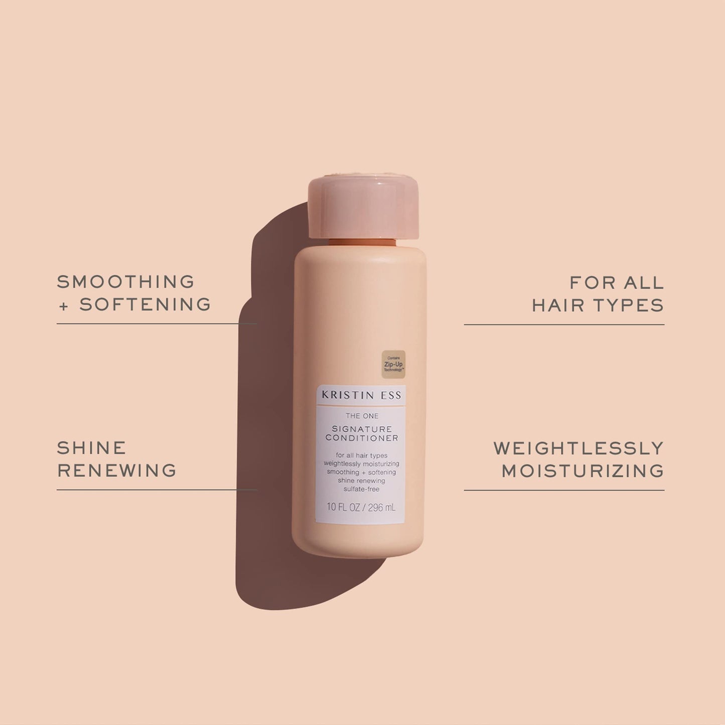 Kristin Ess Hair Signature Sulfate-Free Shampoo & Conditioner Set – Moisturizing, Frizz Control, Color Safe, Vegan, Paraben-Free, Pear Scent