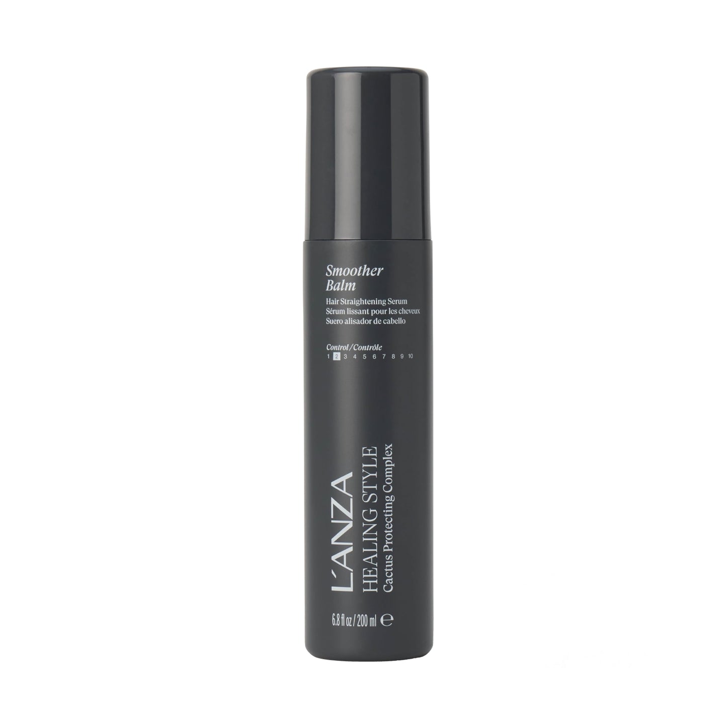 L'ANZA Healing Style Smoother Balm 6.8 Oz | Keratin Hair Serum & Straightening Treatment | Heat Protectant & Anti-Frizz for Curly, Wavy Hair
