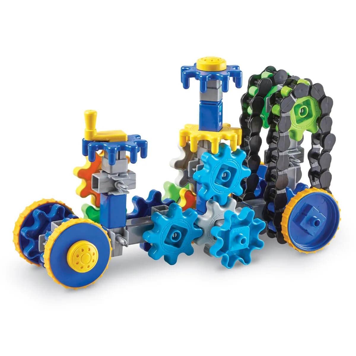 Learning Resources Gears! Gears! Gears! Treadmobiles Building Set, STEM Toys, Develops Early Engineering Skills, 108 Pieces, Ages 5+