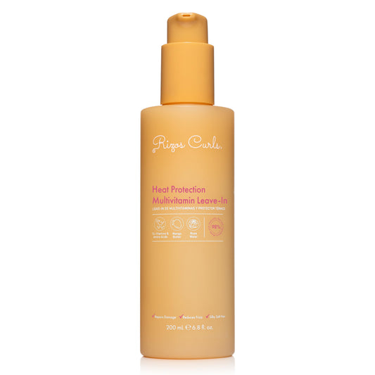 Rizos Curls Multivitamin Leave-In Heat Protectant up to 450°F – Strengthens, Repairs & Adds Shine for All Hair Types 1A–4C – Sulfate-Free