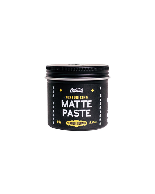 O'Douds Matte Paste 4oz – Natural Styling Clay for Men | Strong Hold, Maximum Volume & Texture | Matte Finish | Vegan, Plant-Based, Labdanum & Lime Scent