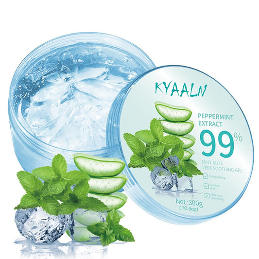 Pure Aloe Vera Gel for Face & Body – From Fresh Leaves, Fast Absorbing, Non-Sticky Moisturizer for Dry Skin, Sunburn, Hair & Scalp Care