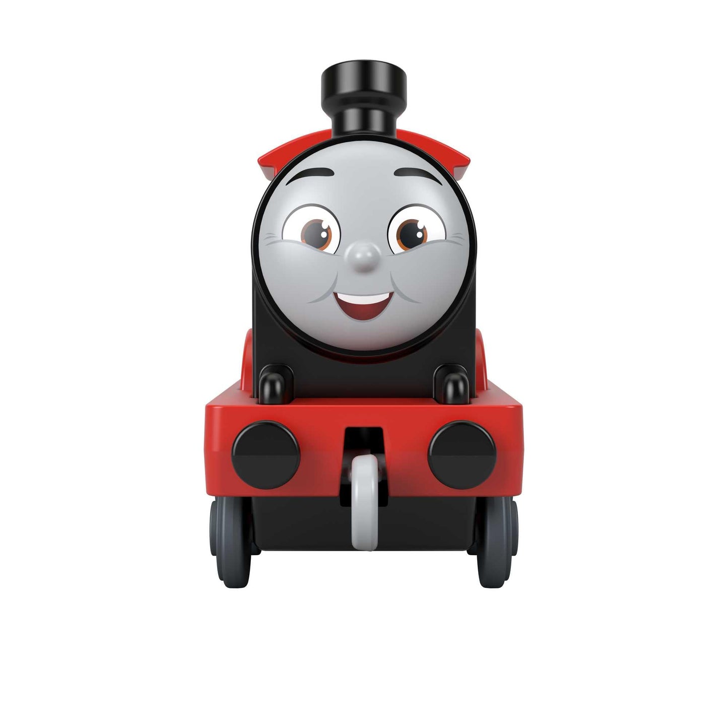 Thomas & Friends Fisher-Price die-cast Push-Along James Toy Train Engine for Preschool Kids Ages 3+
