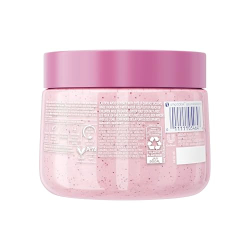 Dove Himalayan Salt & Rose Oil Body Scrub Exfoliates and Deeply Nourishes for Smooth, Radiant Skin 15 oz