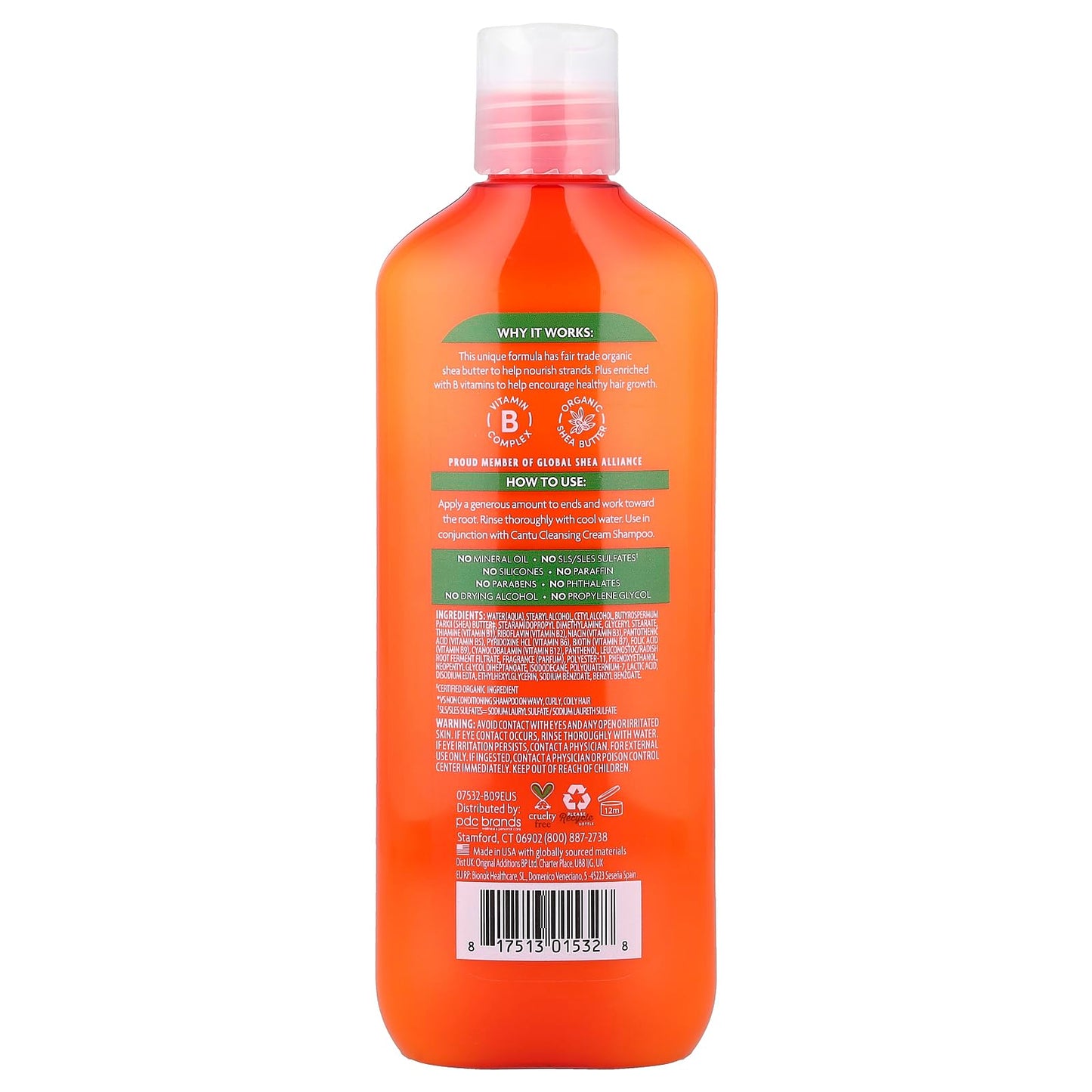 Cantu Hydrating Cream Conditioner with Shea Butter for Natural Hair, 13.5 fl oz