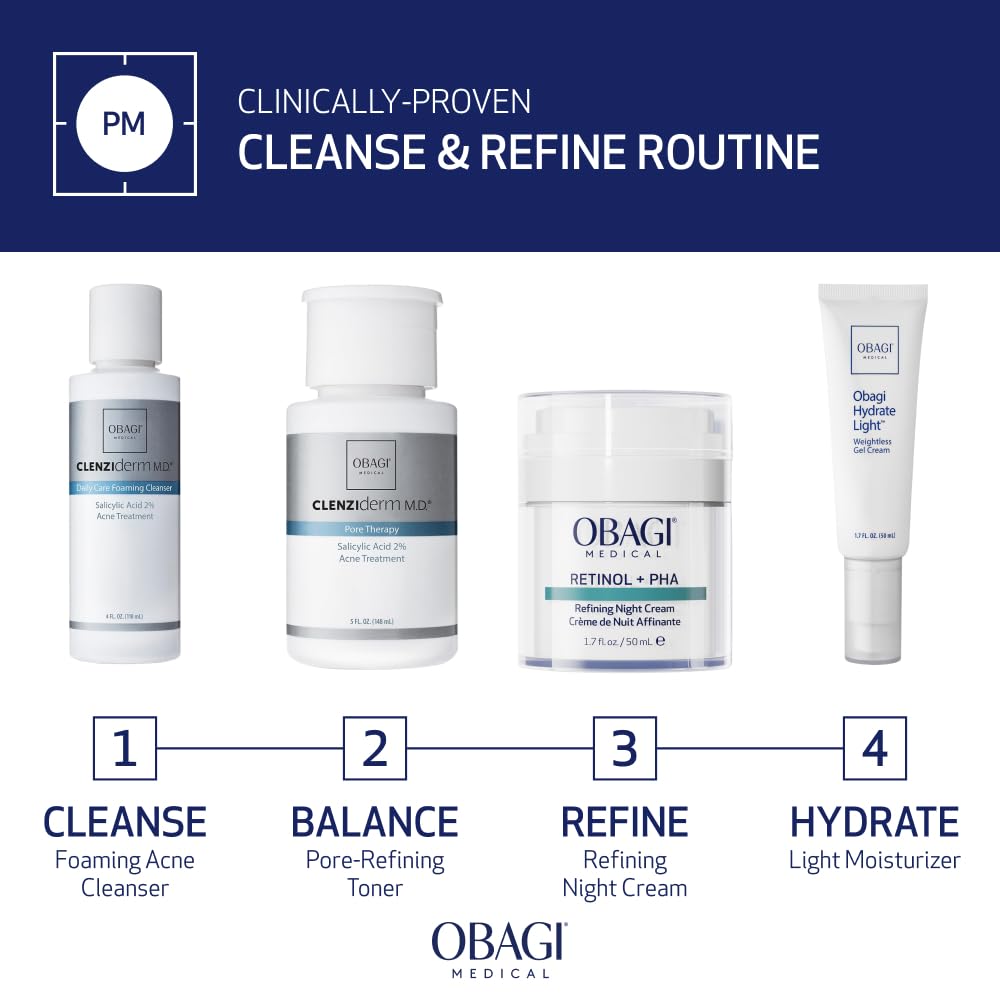 Obagi Medical CLENZIderm M.D. Daily Care Foaming Acne Cleanser - Acne Treatment with 2% Salicylic Acid (BHA) - 4 oz
