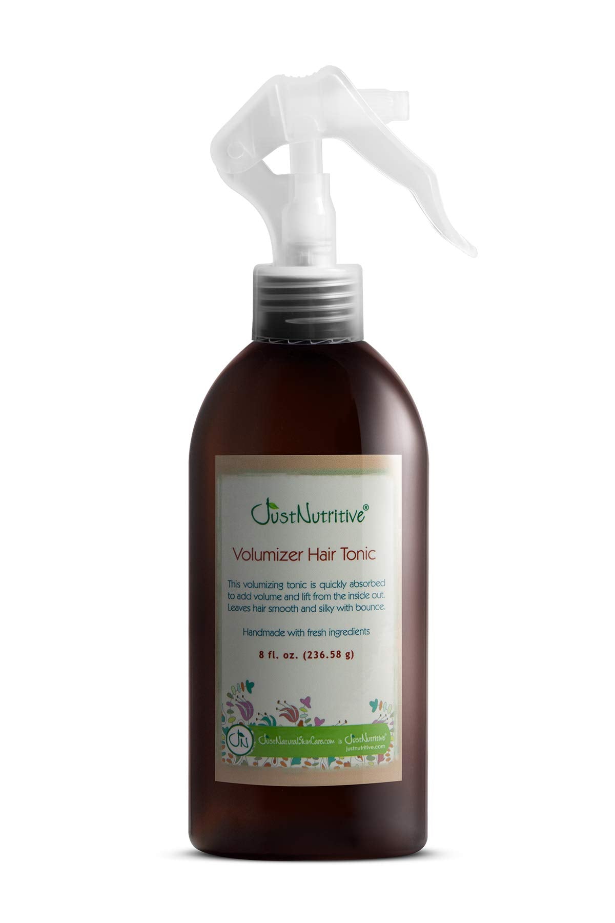 Just Nutritive Volumizer Hair Tonic – Instant Volume & Lift | Lightweight Natural Root Lifter for Men & Women | All Hair Types | 8 Fl Oz