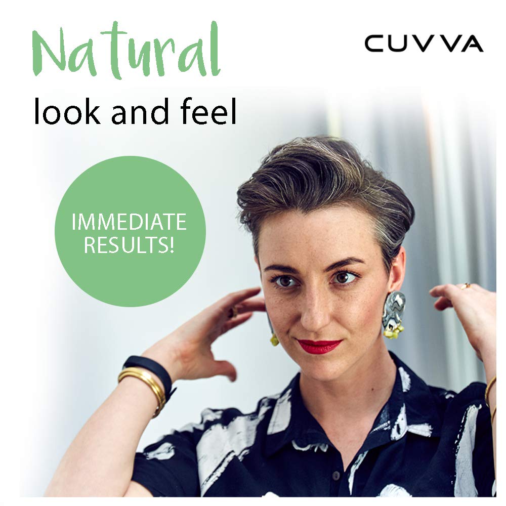 CUVVA Hair Building Fibers Black 30g – Instantly Conceals Thinning Hair for a Fuller, Thicker Look – 13 Shades for Men & Women