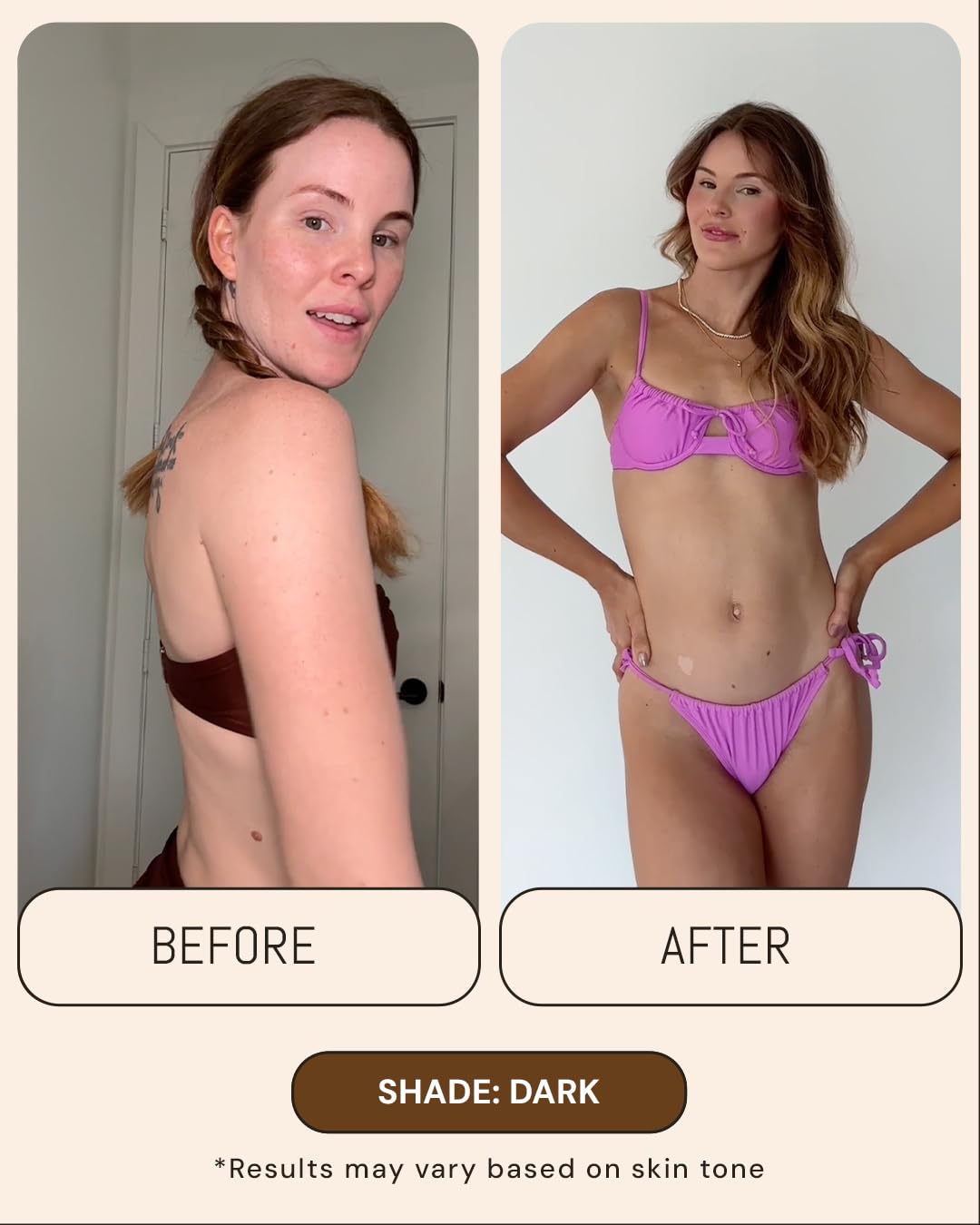 Dark Tanning Mousse 7oz - Made in the USA - Streak-Free, Lightweight, Non-Sticky, Fast-Absorbing, Vegan, Sunless Tanner for All Skin Types