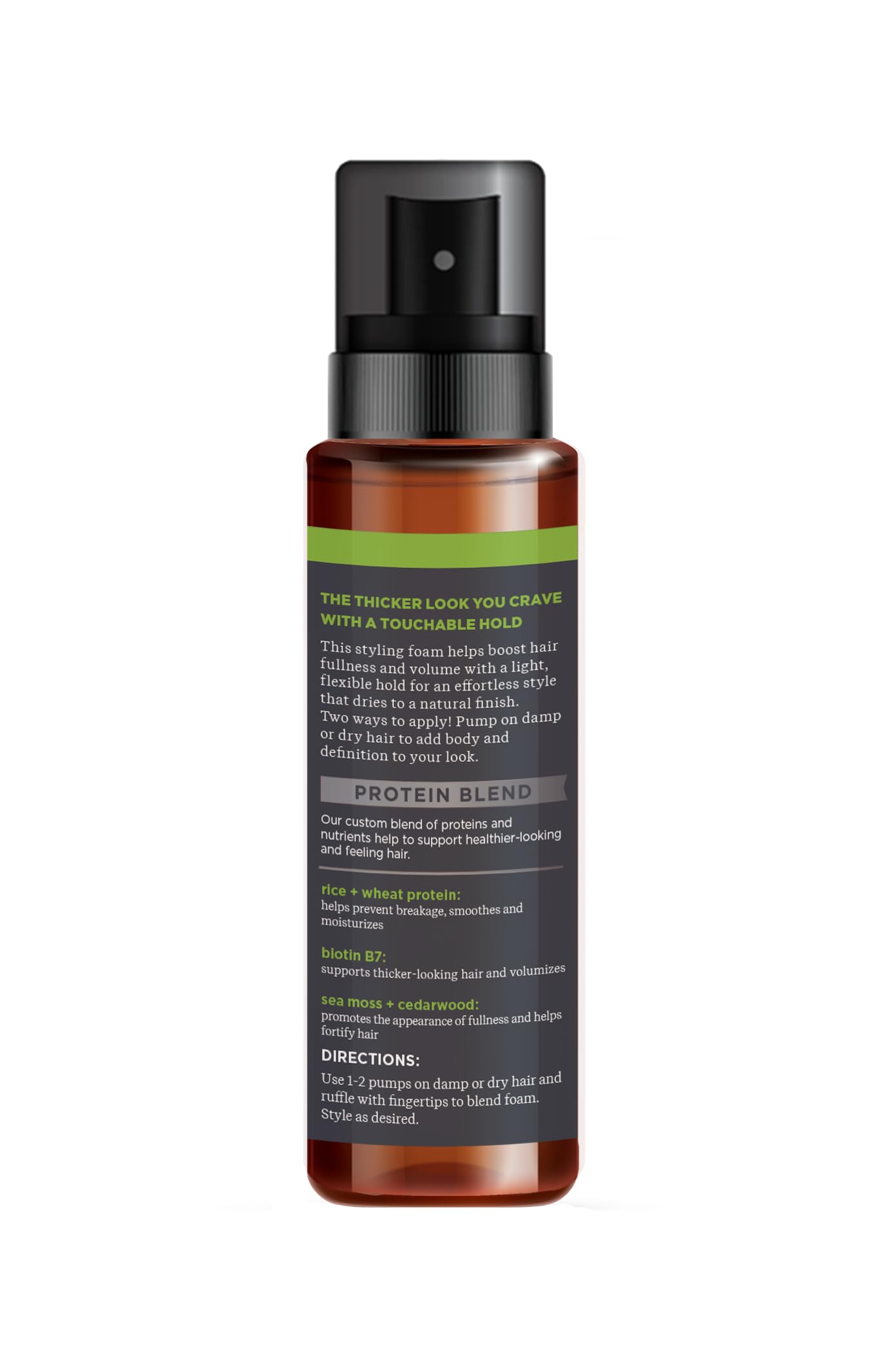 Soapbox Men's Thicken & Style Foaming Texturizer, Men's Hair Styling Foam, Hair Care for Men, 5oz