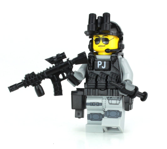 Battle Brick 1.6" US Air Force PJ Pararescue Soldier Minifigure with Accessories | Made in USA | Military Gift for Ages 10+