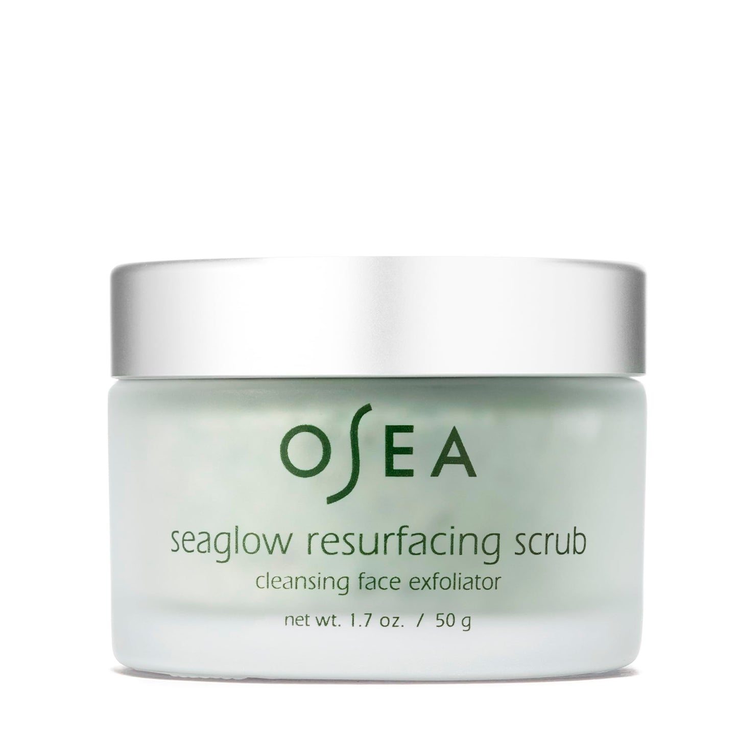 OSEA Seaglow Resurfacing Face Cleanser and Scrub 1.7 oz - 2-in1- For All Skin Types - Facial Exfoliator and Cleanser - Clean Beauty - Vegan Skincare
