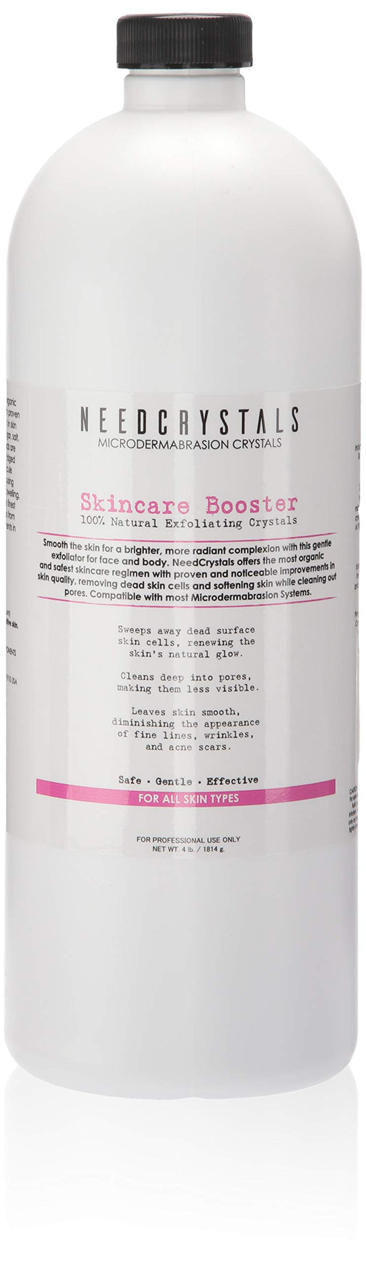NeedCrystals Microdermabrasion Crystals – 4 lb, 120 Grit, All-Natural Facial Exfoliant for Wrinkles, Scars, Dull & Dry Skin