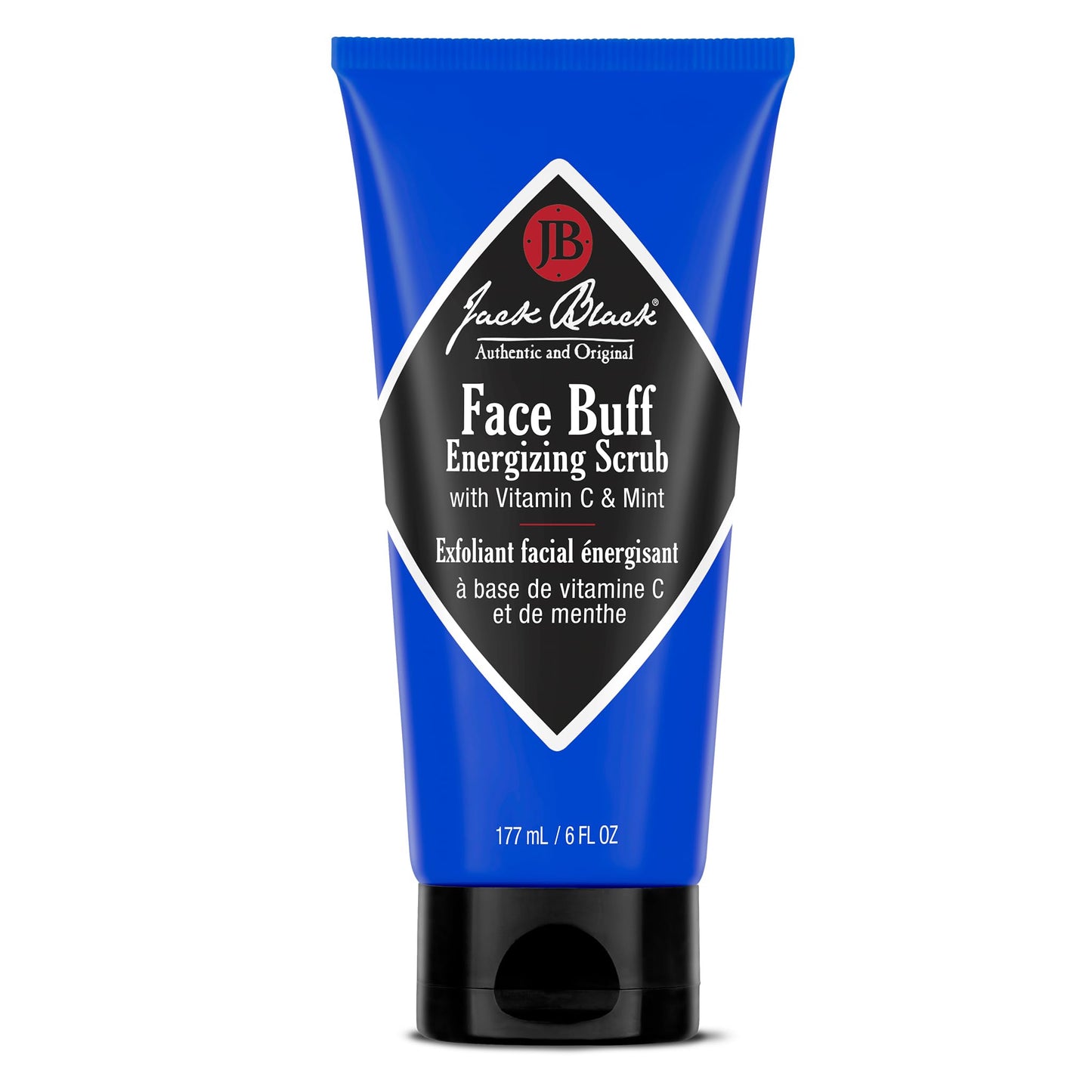Jack Black Face Buff Energizing Scrub, 6 fl oz - Mens Facial Scrub, Exfoliating Face Wash for Men, Mens Skin Care and Facial Care