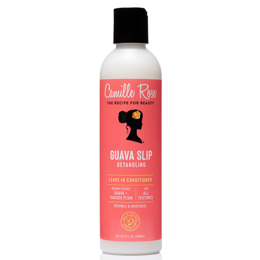 Camille Rose Guava Slip Detangling Leave-In Conditioner with Guava, Kakadu Plum & Aloe Leaf Juice – Softens & Smooths All Hair Types, 8 fl oz