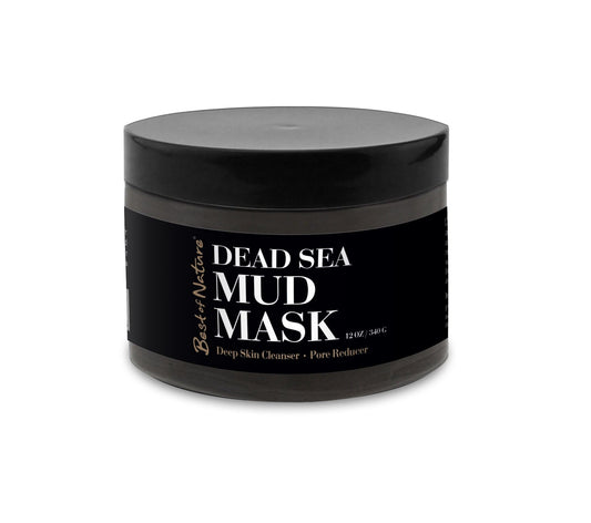 Best of Nature 100% Pure Dead Sea Mud – Natural Detoxifying Facial & Body Mask – Deep Cleansing for All Skin Types – 6.5 oz Jar