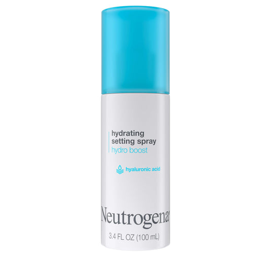 Neutrogena Hydro Boost Hydrating Makeup Setting Spray with Hyaluronic Acid – Longwear Facial Mist for Smooth, Glowing, Dewy Skin, 3.4 fl. oz