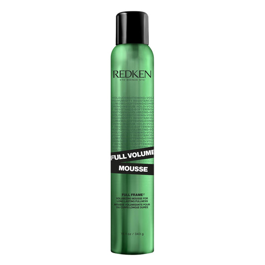 Redken Full Volume Mousse For All Hair Types - Volumizes and Moisturizes Hair, Protects Against Heat & Damage, 12 oz