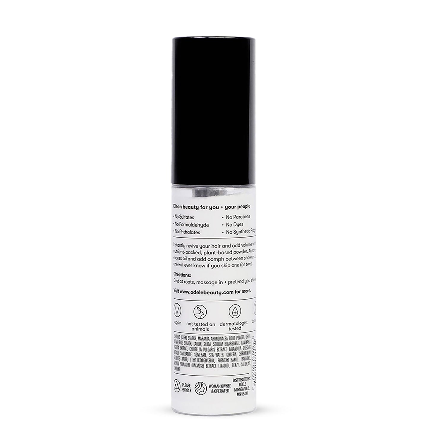 Odele Dry Shampoo, Oil-Absorbing Powder to Revive Volume for All Hair Types & Textures, 1 oz