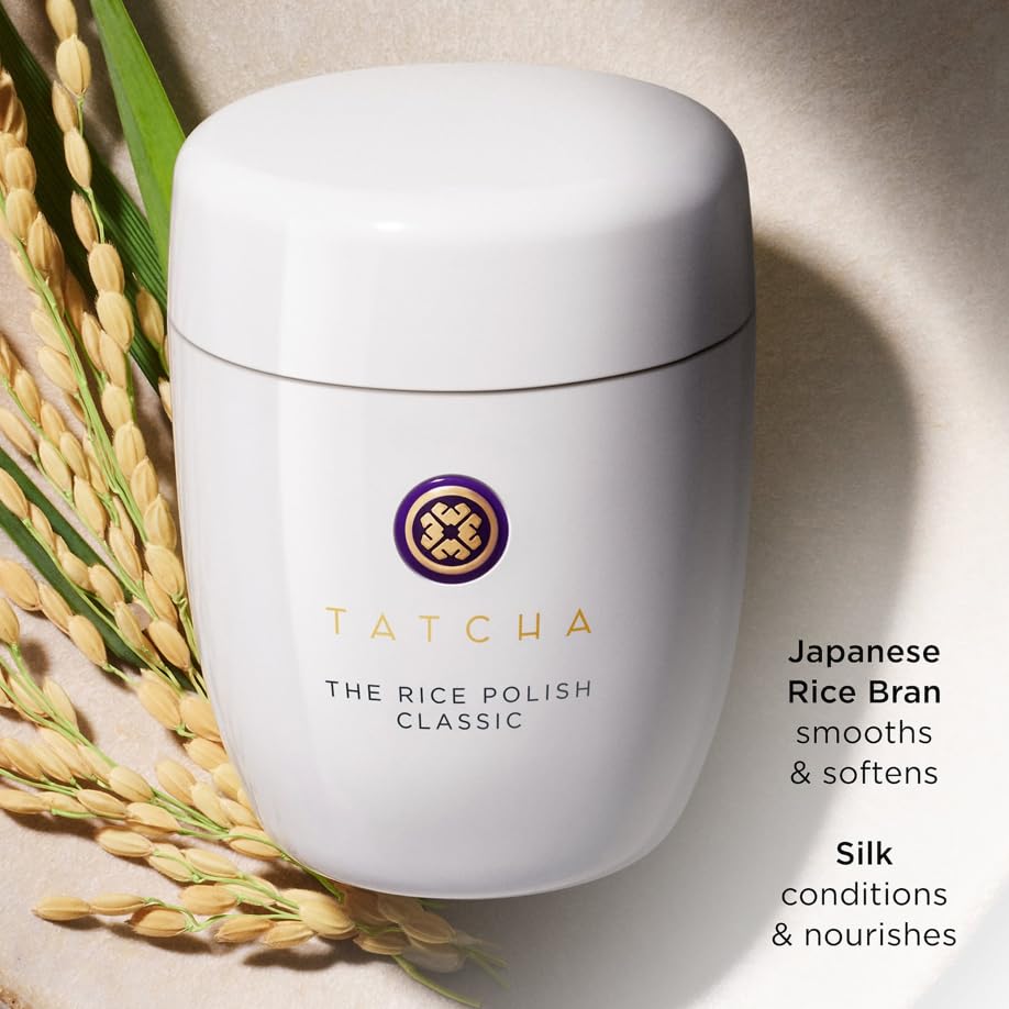 Tatcha The Rice Polish Classic | Daily Non-Abrasive Exfoliator for Combo to Dry Skin | 60 gr / 2.1 oz