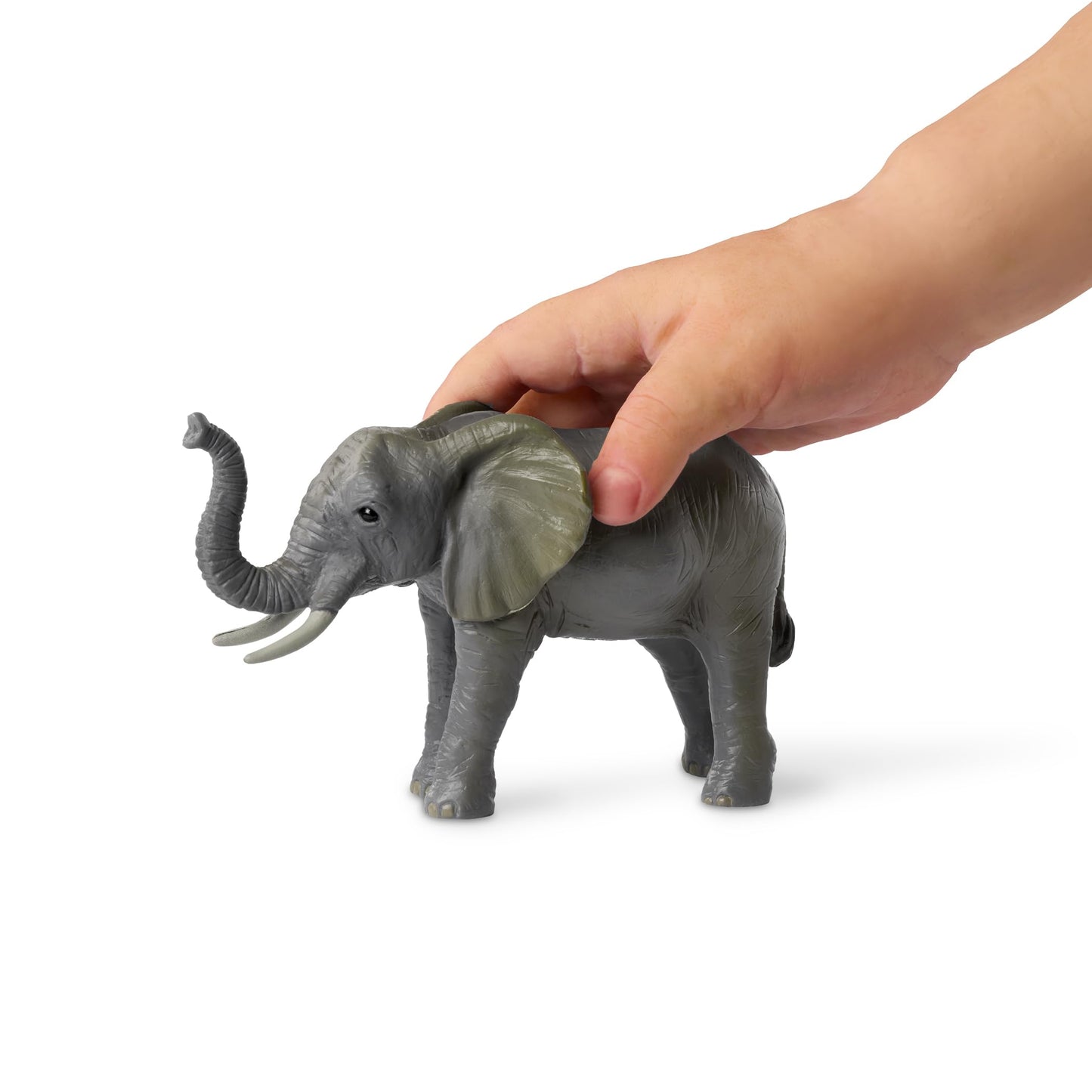 Terra by Battat – 4-Piece African Elephant Toy Set – Realistic Safari Animal Figures for Kids 3+, Gifts & Baby Shower Decor