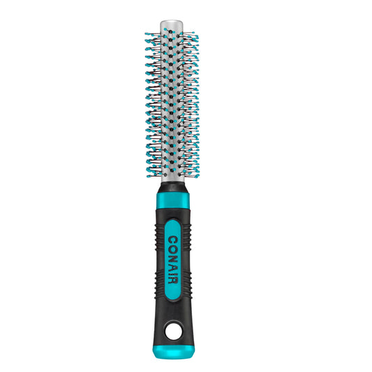 Conair Metal Round Hairbrush with Nylon Bristles – Adds Body & Fullness – Ideal for Blowouts, Short Hair & At-Home Styling