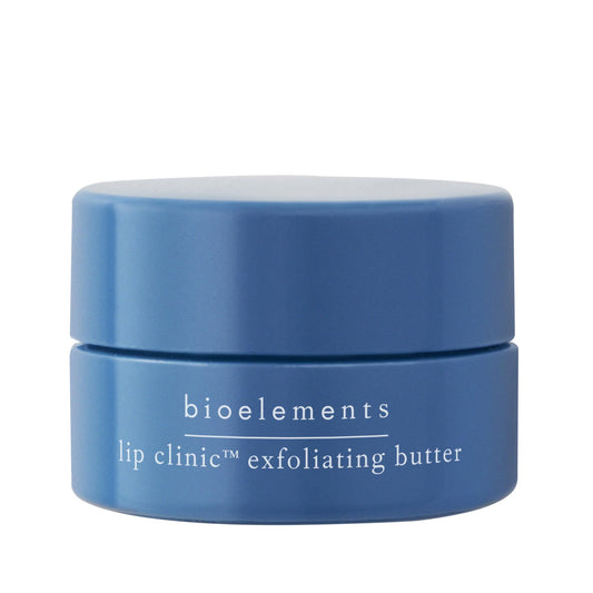 Bioelements Lip Clinic Exfoliating Butter, 0.33 fl oz – Overnight Smoothing Lip Treatment with AHAs, Shea & Mango Butter, Vegan & Cruelty-Free