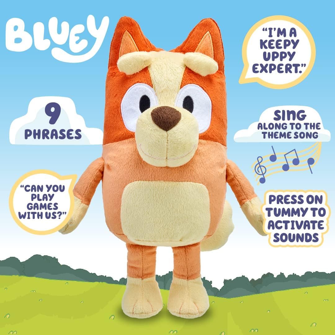 Bluey 17143 SFX, Feature, Interactive, Talking, 13" Plush, 17137