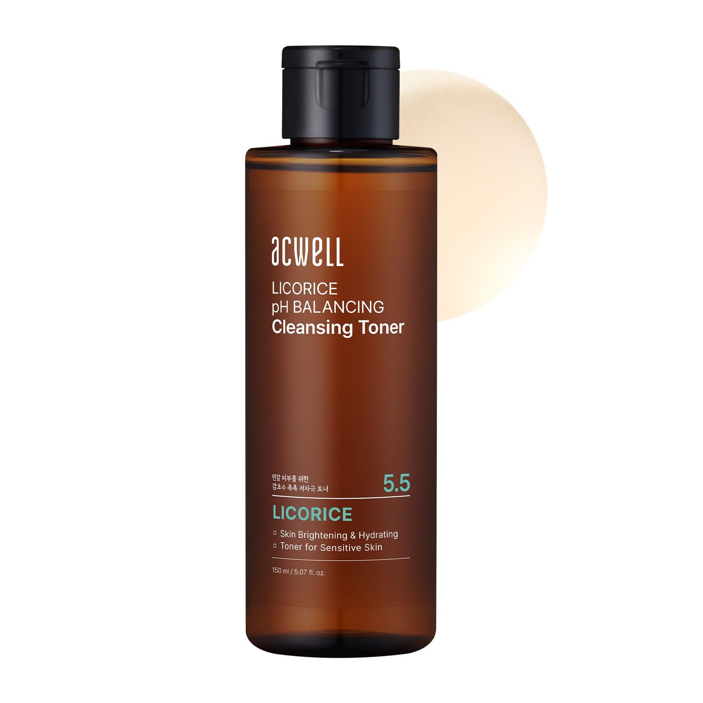 ACWELL Licorice pH Balancing Cleansing Toner 5.1oz – Hydrating, Makeup Removing, Reduces Acne, Dark Spots & Pigmentation