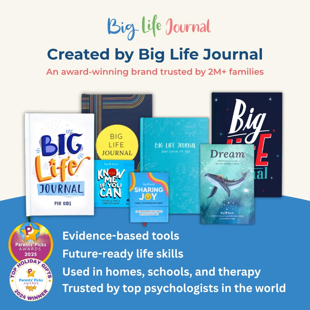 Big Life Journal Sharing Joy Family Cards - 150 Conversation Prompts to Connect, Spark Meaningful Talks, and Bring Families Closer Together