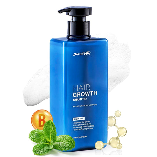 Biotin Hair Growth Shampoo for Men: Root Activator for Thinning Hair, Thickening & Strengthening Formula-DHT Blocker with Tea Tree Oil and Caffeine