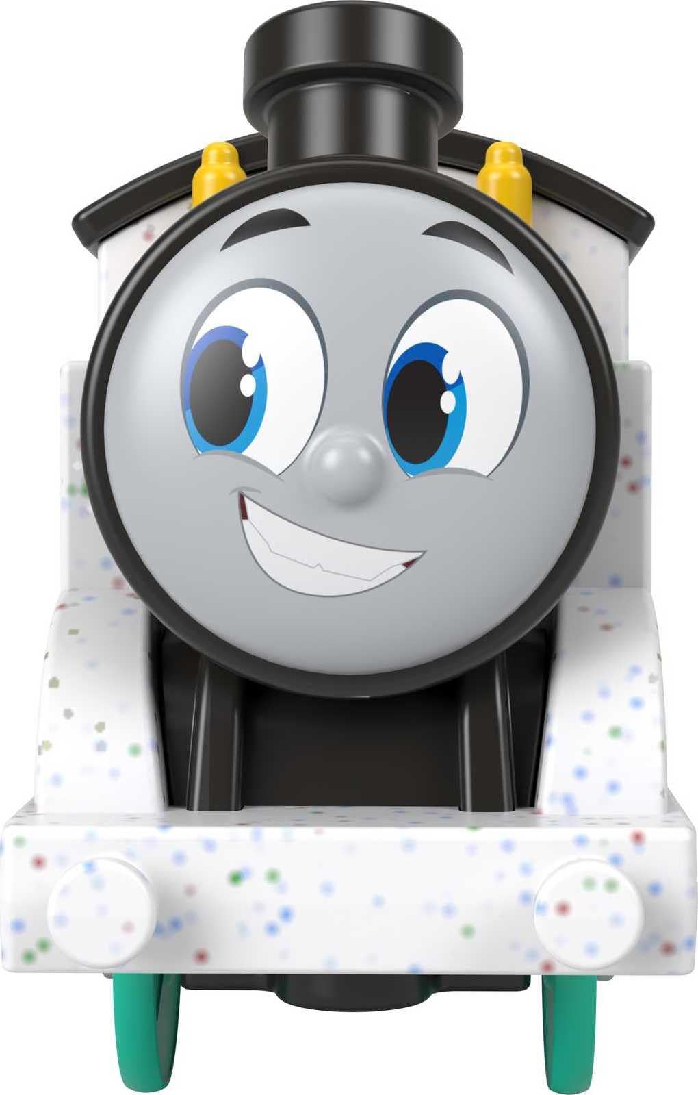 Thomas & Friends Motorized Toy Train, Wobbly Cake Thomas Engine with Cargo Cars & Pieces for Pretend Play Preschool Kids Ages 3+ Years