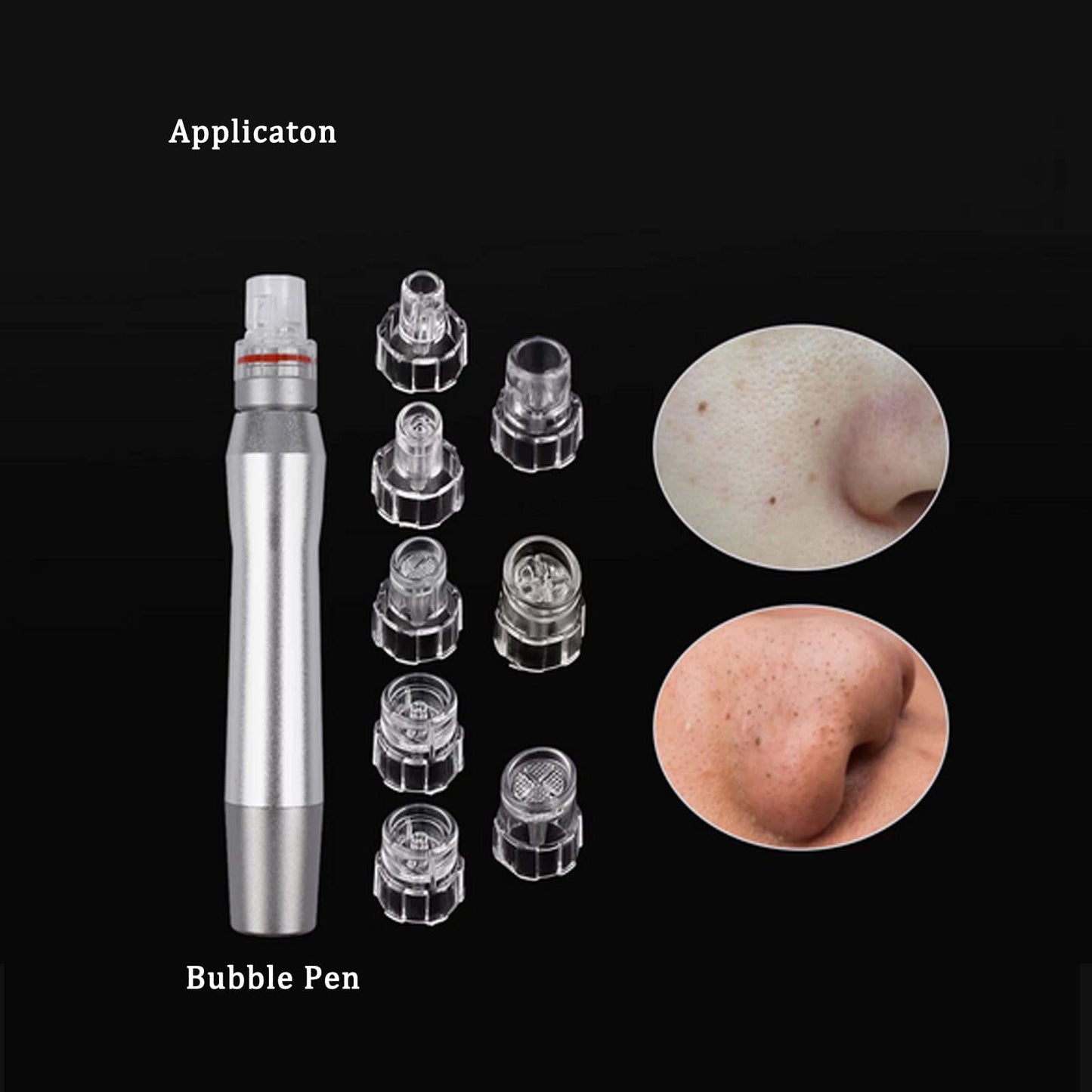 Elitzia 8pcs Plastic Hydro Dermabrasion Microderma Heads - Aqua Peel Tips for Hydro Facial Skin Cleaning & Beauty Machine Replacement