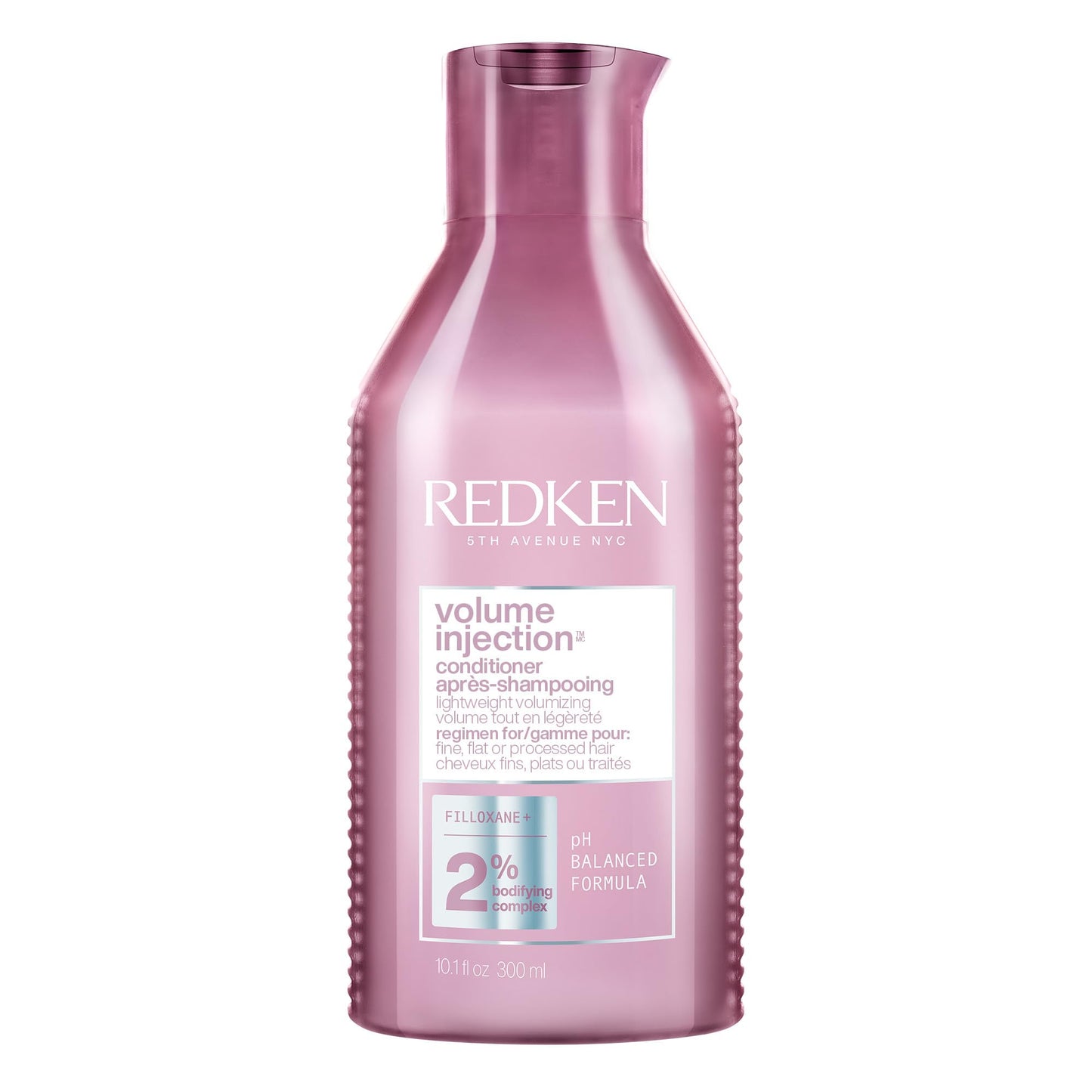 Redken Volume Injection Conditioner 10.1 fl oz | Lightweight Volumizing Conditioner for Fine, Flat Hair | Adds Body, Shine & Detangles | Paraben-Free