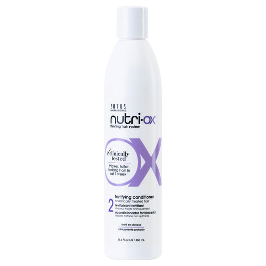 NUTRI-OX Fortifying Conditioner for Chemically Treated, Colored Thinning Hair | Promotes Thicker, Fuller Hair | Peppermint, Color-Safe, 15.2 Fl Oz