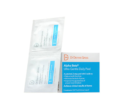 Dr. Dennis Gross Alpha Beta Ultra Gentle Daily Peel – 5 Treatments for Sensitive, Dehydrated Skin, Fine Lines & Uneven Texture