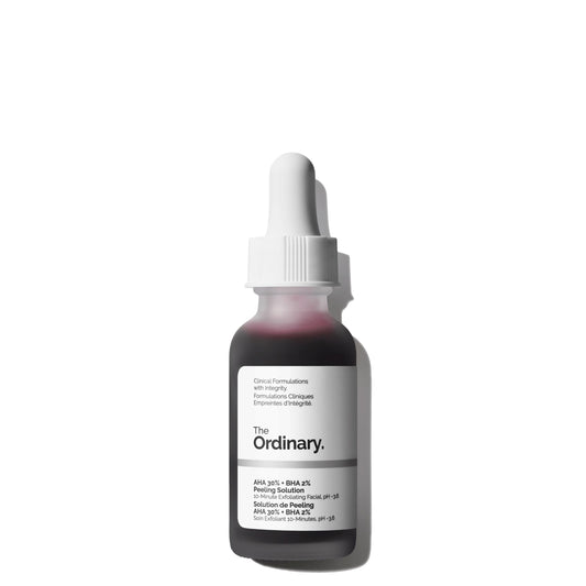 The Ordinary AHA 30% + BHA 2% Peeling Solution, Advanced Exfoliating Peel for Brighter Skin, 1 Fl Oz