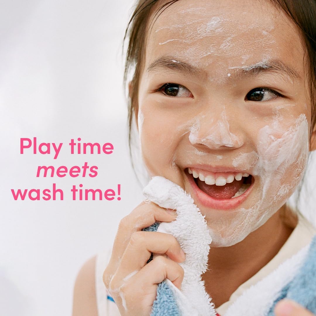 Evereden Kids Travel Skin Care Set – 5-Piece Vegan & Multi-Vitamin Kit with Shampoo, Conditioner, Body Wash, Lotion & Face Cream